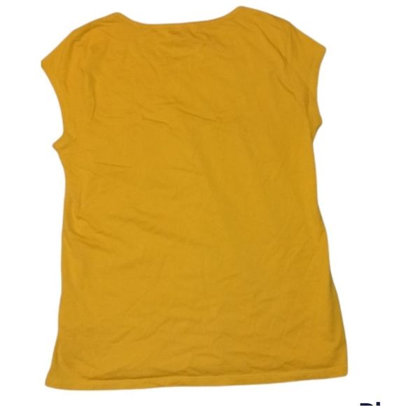 J.Crew Mustard Colored Top with White Embroidery Floral Pattern . 💛 - Picture 2 of 6